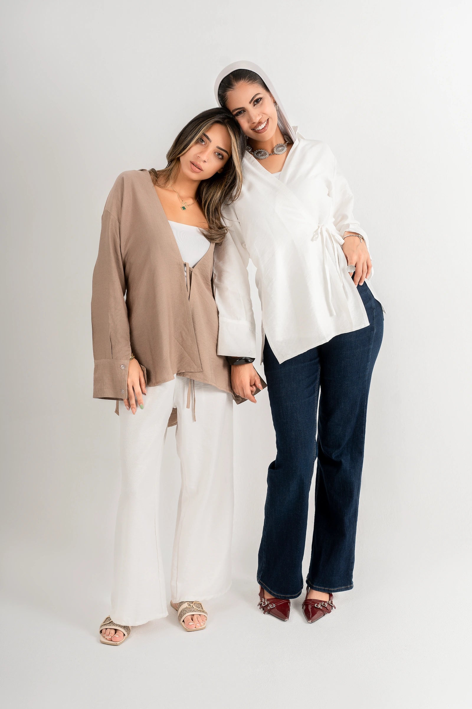 White Wrapped Blouse