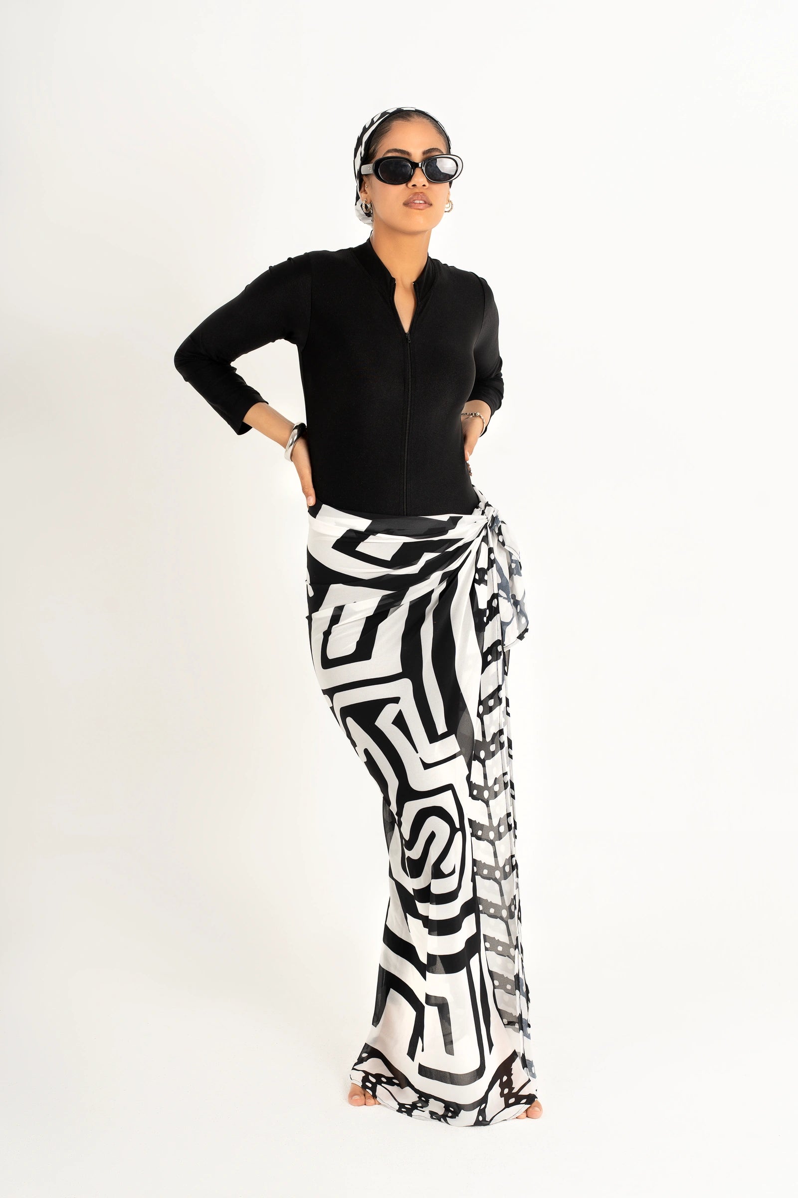 Palm Sarong Set