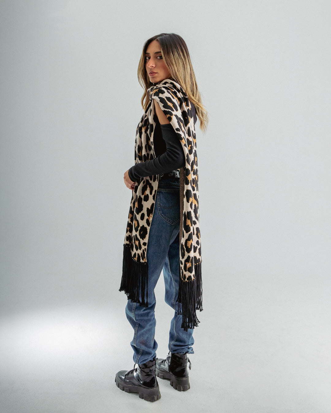 Leopard scarf