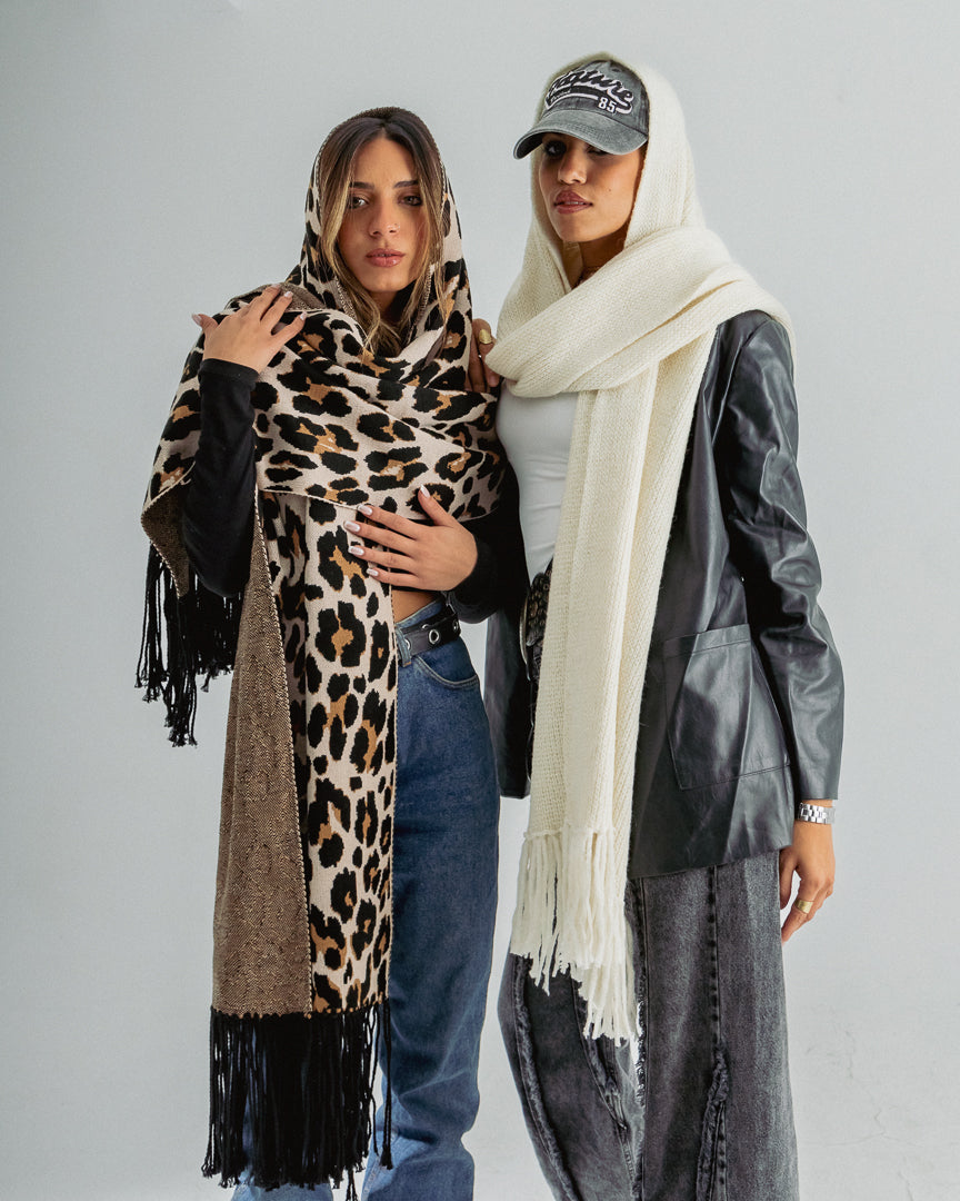 Leopard scarf