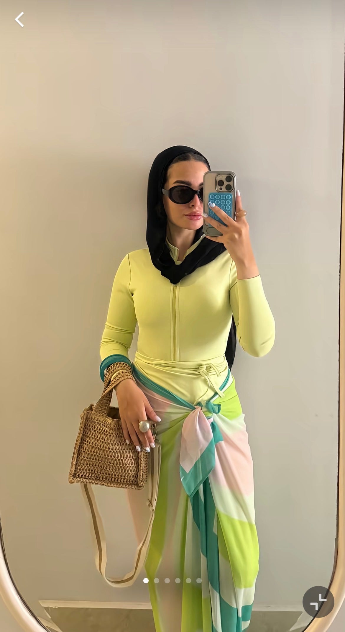 Pastel skirt coverup