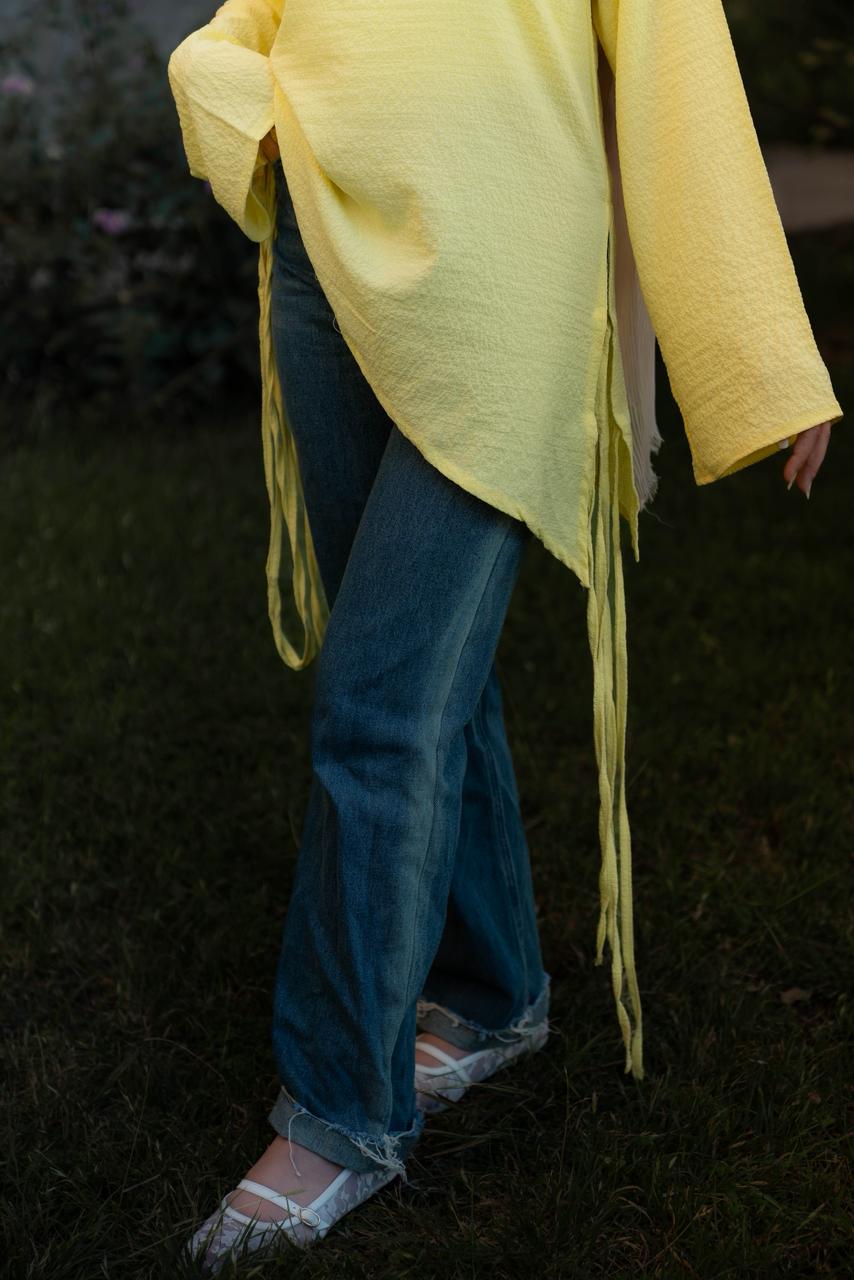 butter yellow flow & go blouse