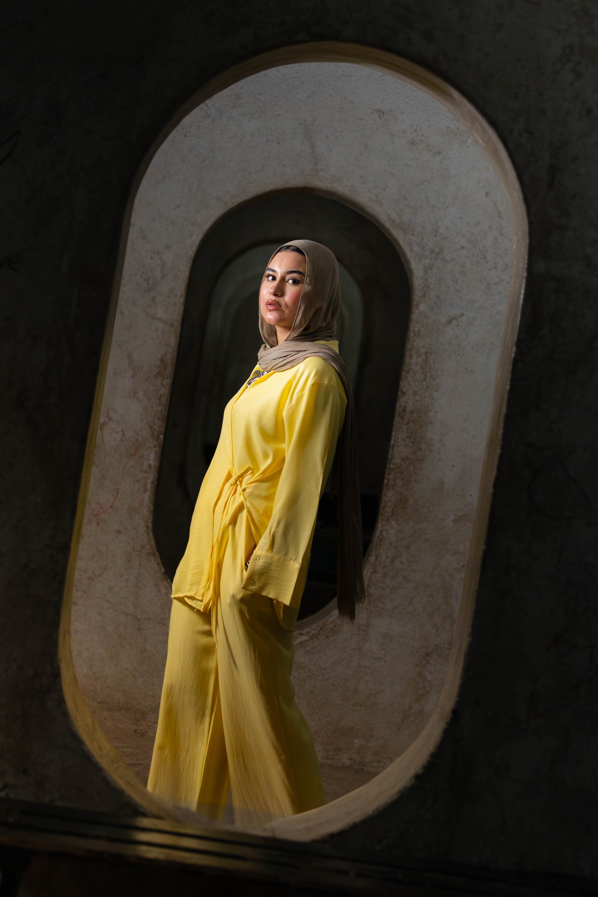Linen Pants in butter yellow