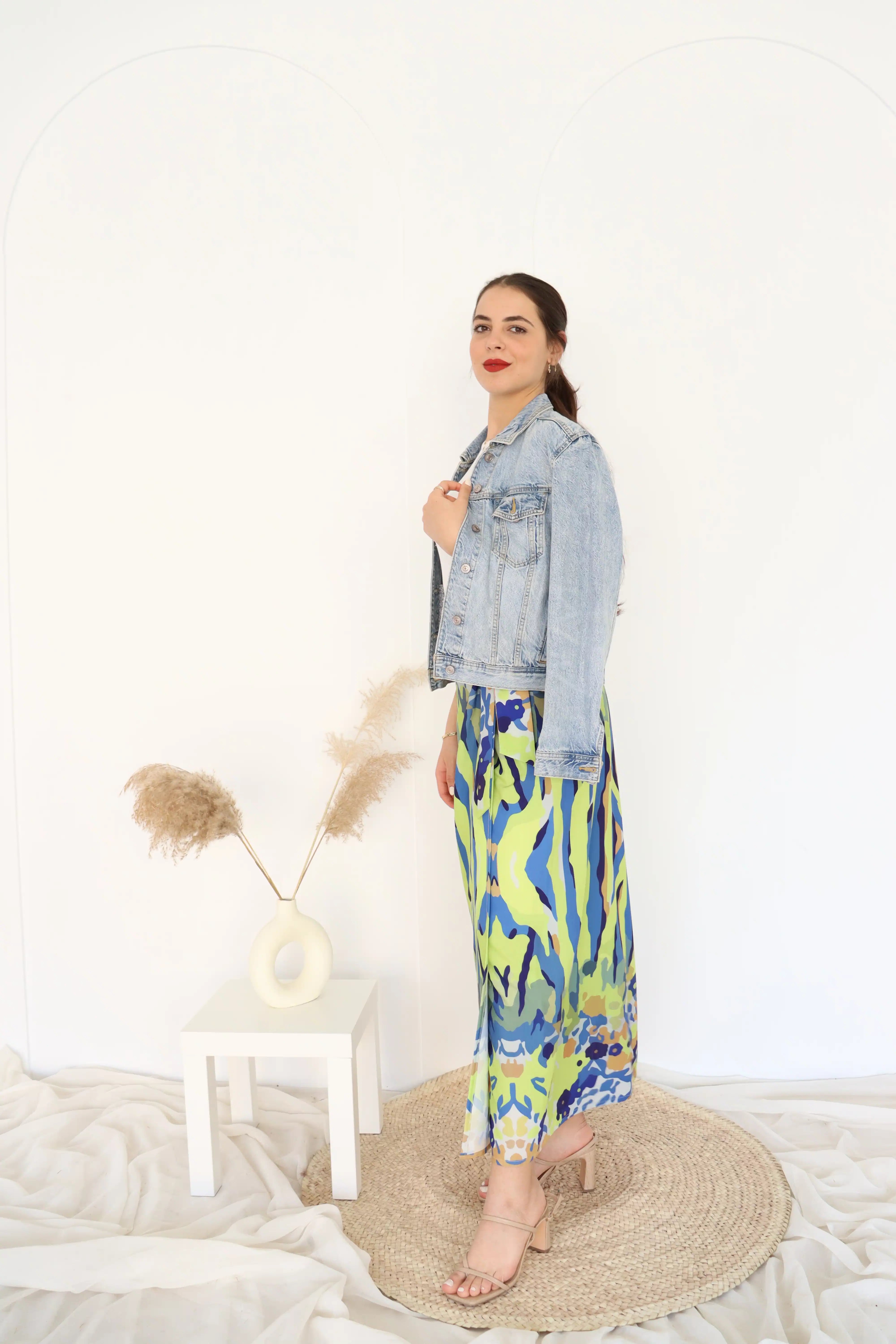 Flowral Wrapped Skirt