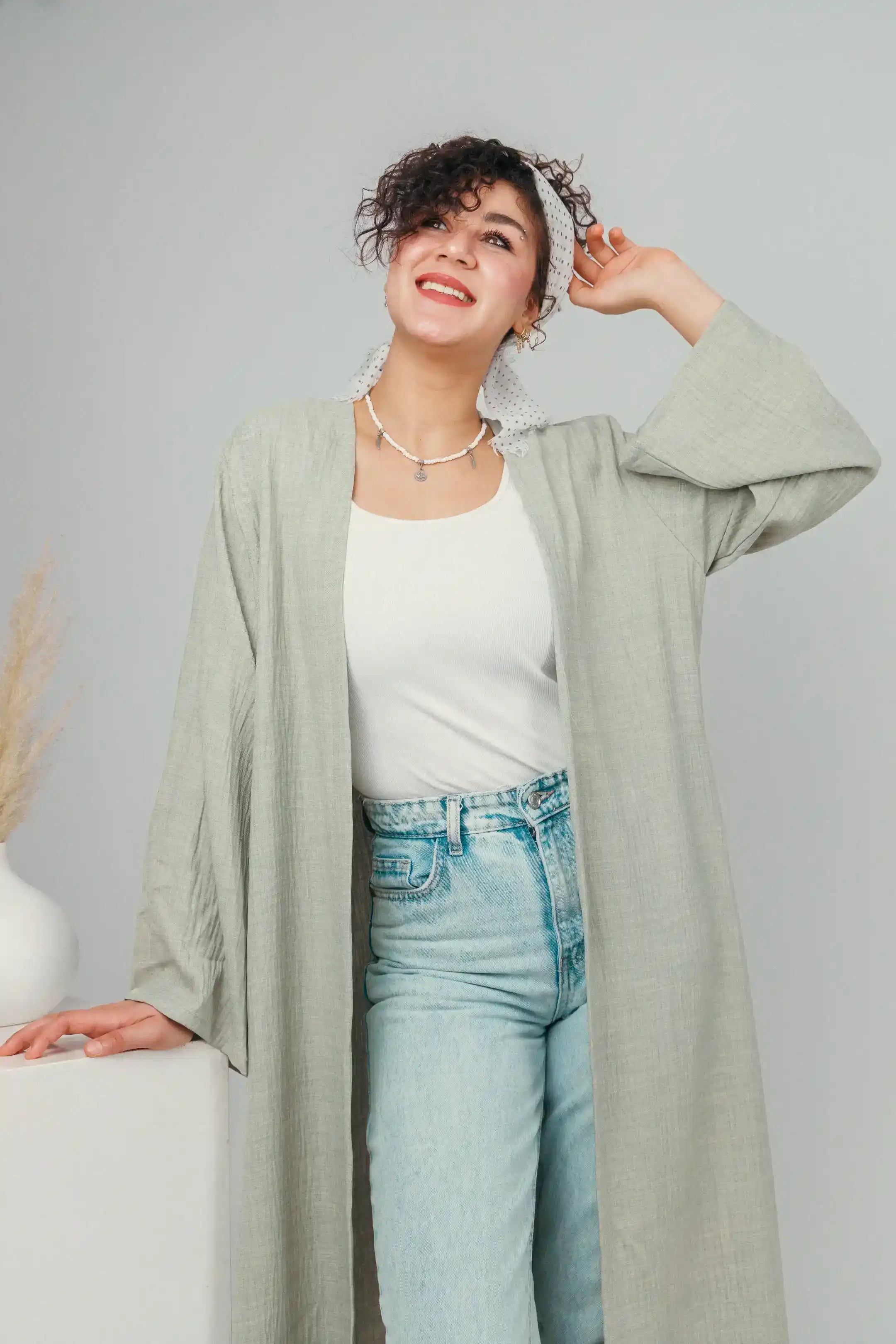 Mint Green Kimono